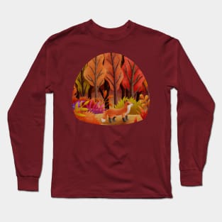 Fox in the forest Long Sleeve T-Shirt